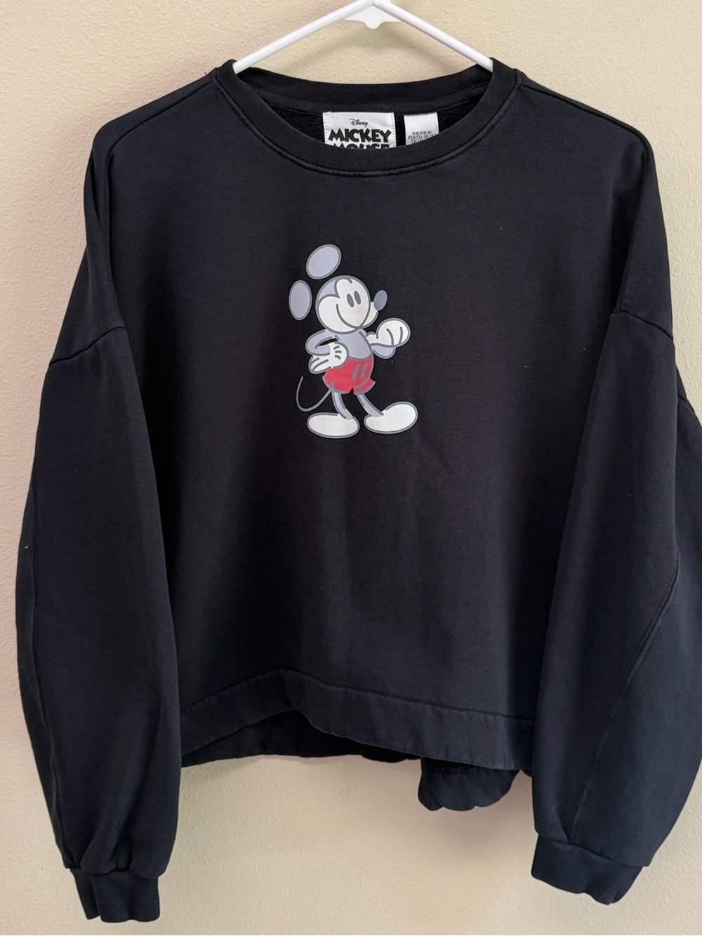 Disney Mickey Mouse Genuine Mousewear Women’s Crop Sweatshirt SzL